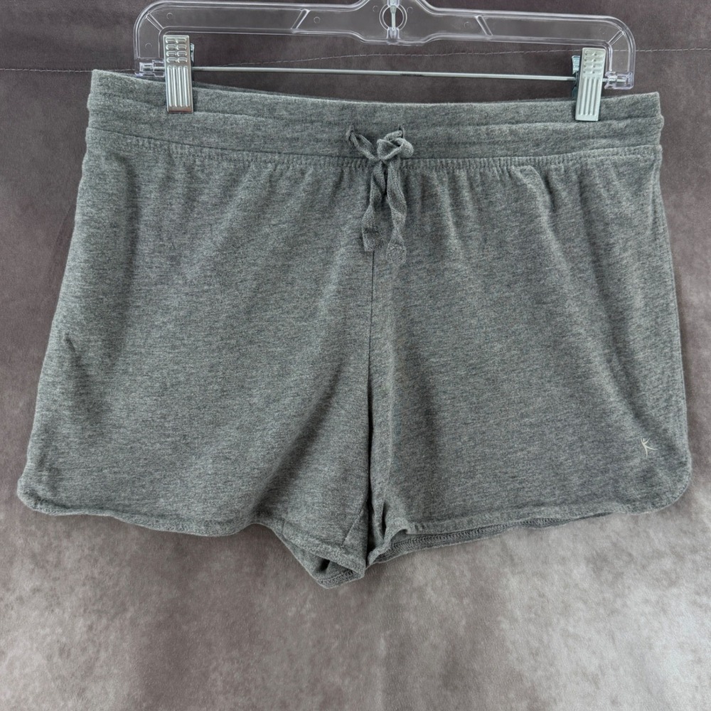 Danskin Now Womens Medium Heather Grey Cotton Athletic Lounge Shorts M 8-10